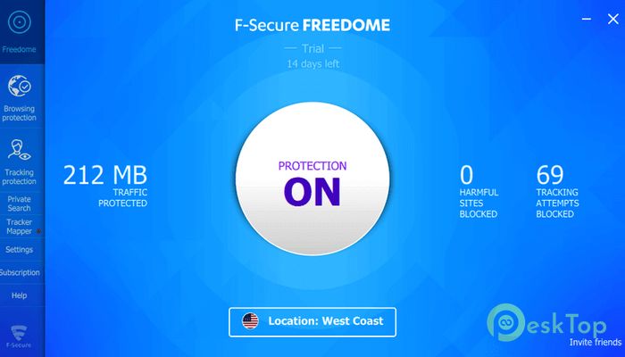 F-Secure Freedome VPN 2.55.25.0 Crack & License Key 2022