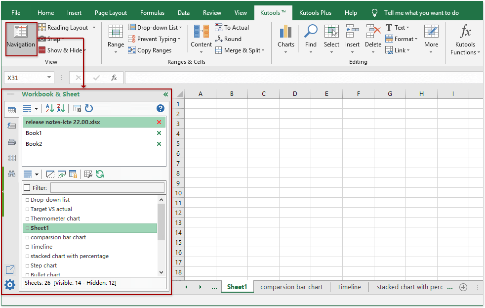 Kutools For Excel 26.10 Crack Plus License Key Download 2022