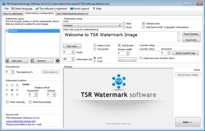 TSR Watermark Image Pro 3.7.3.0 Crack + Serial Key 2022 Latest